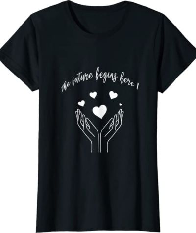 black t-shirt with motivational quote